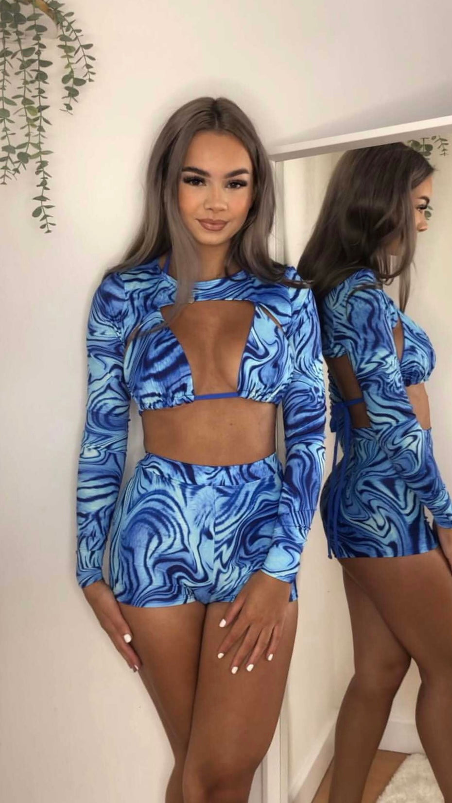 Blue tiger three pice set